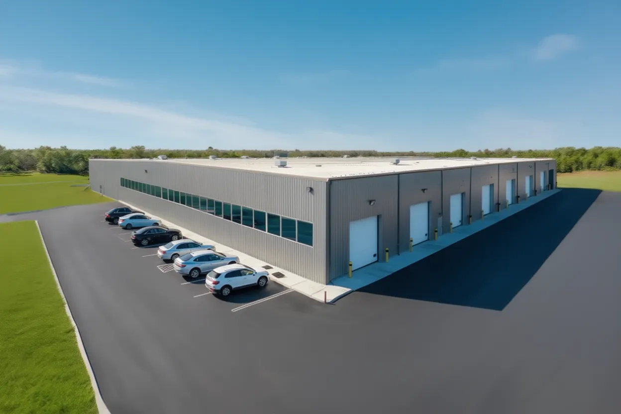 Крупный склад из металлоконструкций на 42х48 м